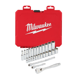 Zestaw nasadek z grzechotką 1/4" Milwaukee 28szt.