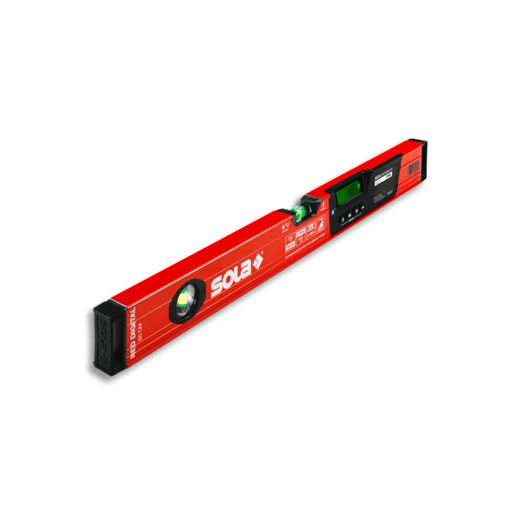 Poziomica elektroniczna RED DIGITAL 60cm Sola