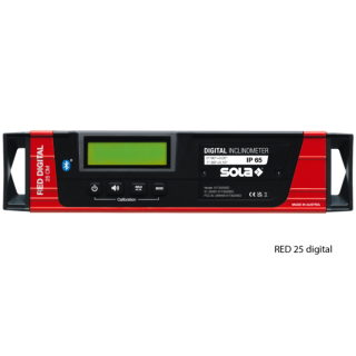 Poziomica elektroniczna RED DIGITAL 25cm Sola