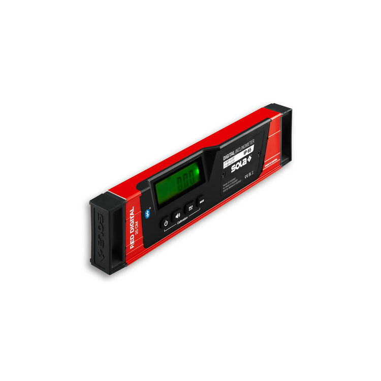 Poziomica elektroniczna RED DIGITAL 25cm Sola